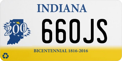 IN license plate 660JS