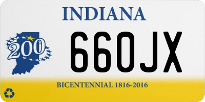 IN license plate 660JX