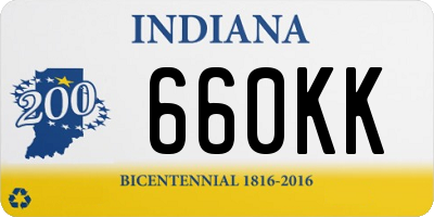 IN license plate 660KK