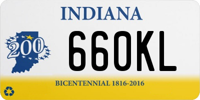 IN license plate 660KL