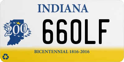 IN license plate 660LF