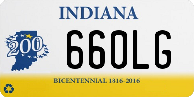 IN license plate 660LG