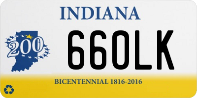 IN license plate 660LK