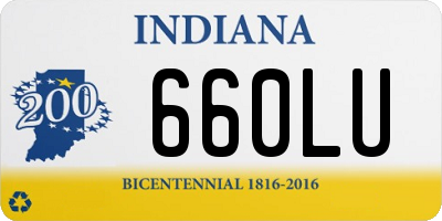 IN license plate 660LU