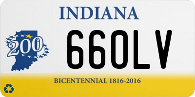 IN license plate 660LV