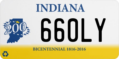 IN license plate 660LY