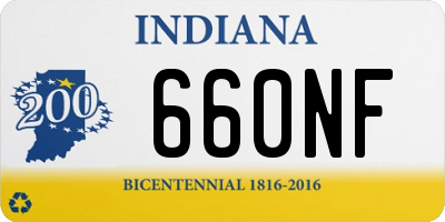 IN license plate 660NF