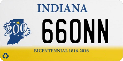 IN license plate 660NN