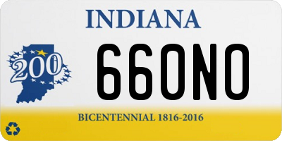 IN license plate 660NO