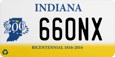 IN license plate 660NX