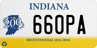 IN license plate 660PA