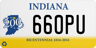 IN license plate 660PU