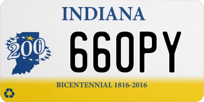 IN license plate 660PY