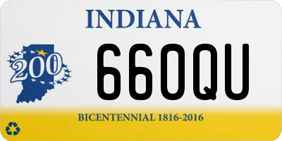 IN license plate 660QU