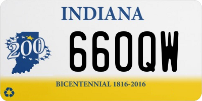 IN license plate 660QW