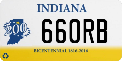 IN license plate 660RB