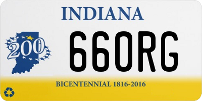 IN license plate 660RG