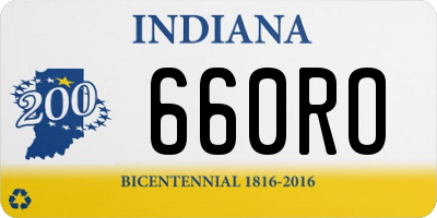 IN license plate 660RO