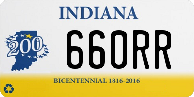 IN license plate 660RR