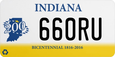 IN license plate 660RU