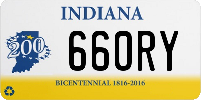 IN license plate 660RY