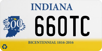 IN license plate 660TC