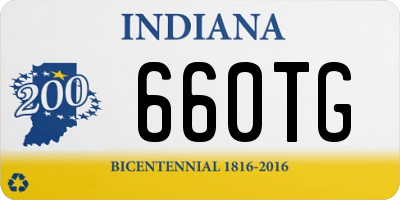 IN license plate 660TG