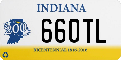 IN license plate 660TL