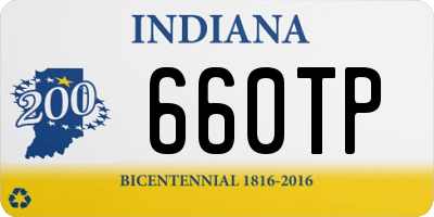 IN license plate 660TP