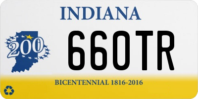 IN license plate 660TR