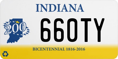 IN license plate 660TY