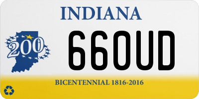 IN license plate 660UD