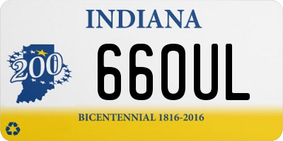 IN license plate 660UL