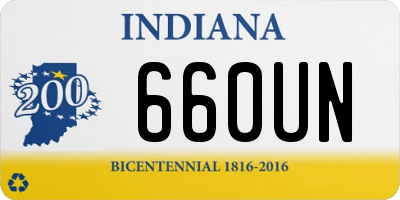 IN license plate 660UN