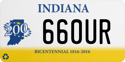 IN license plate 660UR