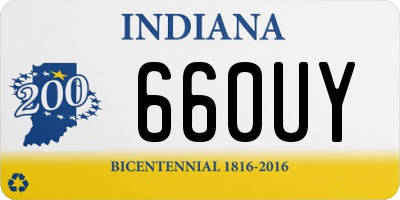 IN license plate 660UY