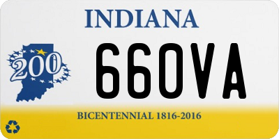 IN license plate 660VA