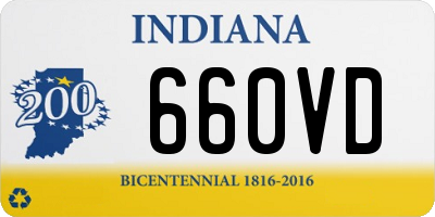 IN license plate 660VD