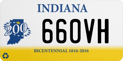 IN license plate 660VH