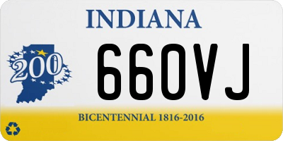 IN license plate 660VJ