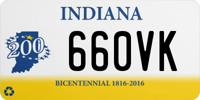 IN license plate 660VK