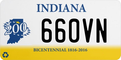 IN license plate 660VN