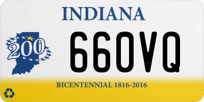 IN license plate 660VQ