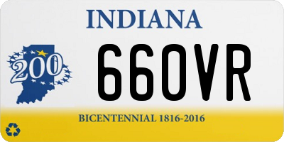 IN license plate 660VR