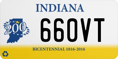 IN license plate 660VT