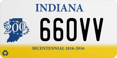 IN license plate 660VV