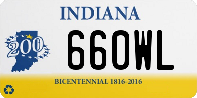 IN license plate 660WL