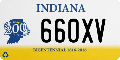 IN license plate 660XV