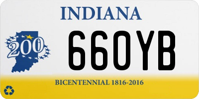 IN license plate 660YB