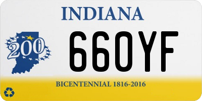 IN license plate 660YF